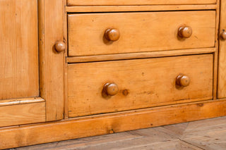 vintage-farmhouse-honey-pine-sideboard-drawer