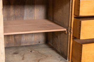 vintage-farmhouse-honey-pine-sideboard-interior