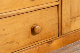 vintage-farmhouse-honey-pine-sideboard-drawer