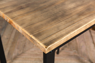 bar table with wooden top