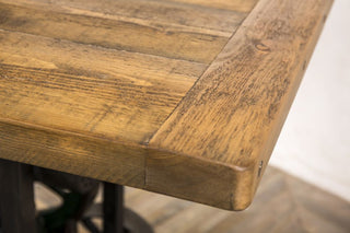 pine top industrial table