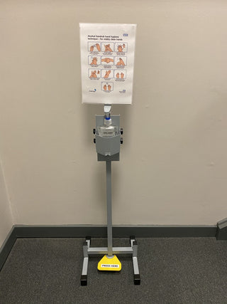 press-foot-hand-sanitising-station