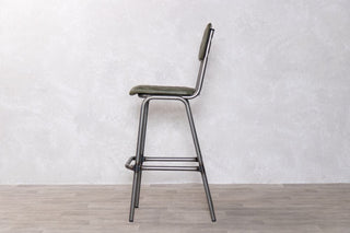 Princeton Quilted Leather Bar Stools