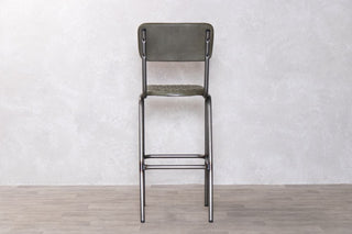 Princeton Quilted Leather Bar Stools