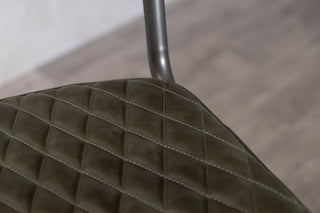 Princeton Quilted Leather Bar Stools