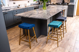 quilted velvet breakfast bar stools