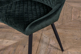 quilted velvet dining room chairs