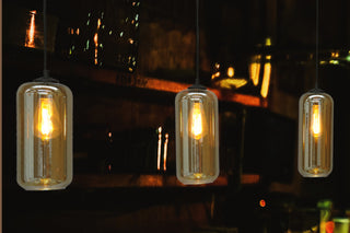 Quinto Smoked Glass Pendant Light Range