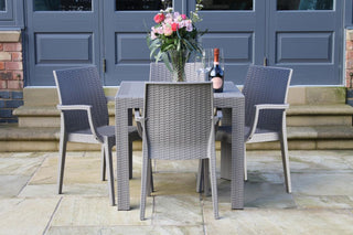 cream garden furniture