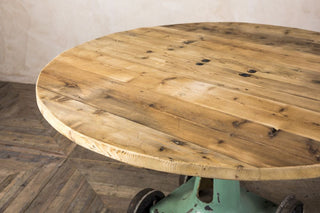 reclaimed dining table