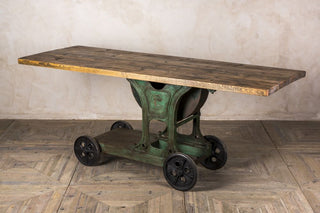 reclaimed industrial table