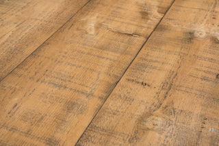 reclaimed pine top dining table