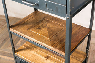 reclaimed pine top unit