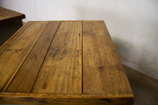 reclaimed top bedside cabinet