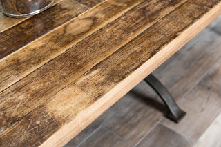 reclaimed dining table