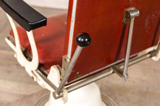 red adjustable chair