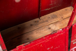 red storage locker