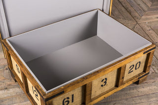 refurbished crate coffee table