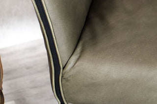 green-leather-zip-detail