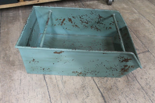 reproduction aged industrial cabinet