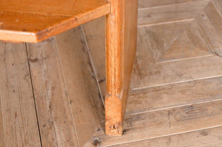 Solid English Oak Church Pew with High Back