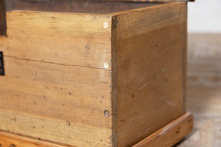 Vintage Wooden Miniature Pine Storage Box