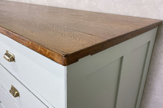 Pine and Oak Panelled Haberdashery Drawer Unit