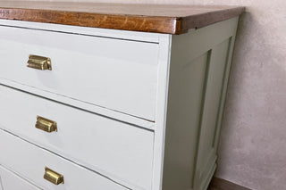 Pine and Oak Panelled Haberdashery Drawer Unit
