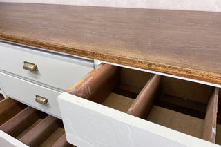 Pine and Oak Panelled Haberdashery Drawer Unit