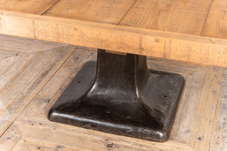 Large Industrial Cast Iron Base Table