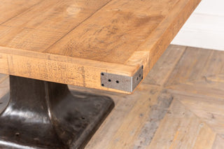 Large Industrial Cast Iron Base Table