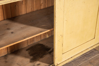 Large Pine Kitchen Cupboard with Sliding Doors