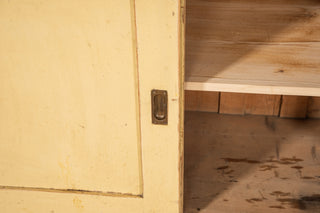 Large Pine Kitchen Cupboard with Sliding Doors