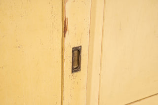 Large Pine Kitchen Cupboard with Sliding Doors