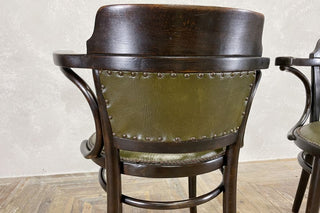 Pair of Upholstered Thonet Chairs