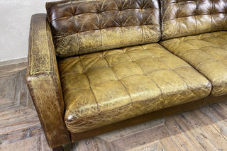 Vintage Distressed Leather Sofa