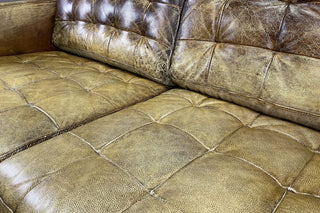 Vintage Distressed Leather Sofa