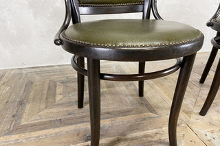 Pair of Upholstered Thonet Chairs