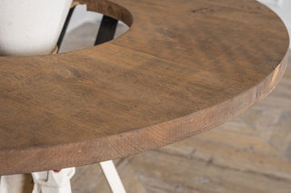 Vintage Corn Grinder Statement Bar Table