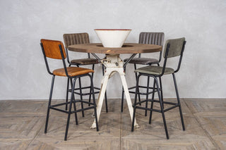 Vintage Corn Grinder Statement Bar Table