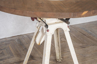 Vintage Corn Grinder Statement Bar Table