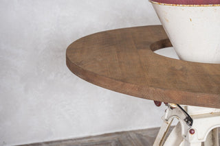 Vintage Corn Grinder Statement Bar Table