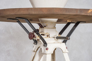 Vintage Corn Grinder Statement Bar Table