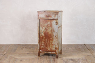 Tall Industrial Style Metal Bedside Cabinets