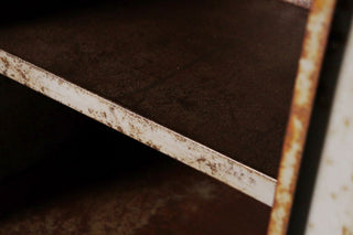 Tall Industrial Style Metal Bedside Cabinets