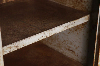 Tall Industrial Style Metal Bedside Cabinets