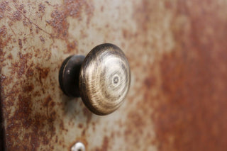 Tall Industrial Style Metal Bedside Cabinets