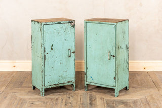 Pair of Industrial Bedside Cabinets