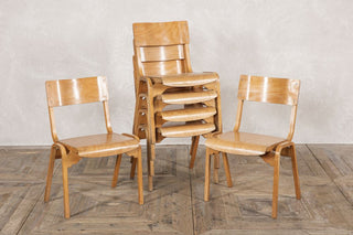 Vintage Scandinavian Style Stacking Chairs