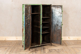 Vintage Distressed Metal Cupboard